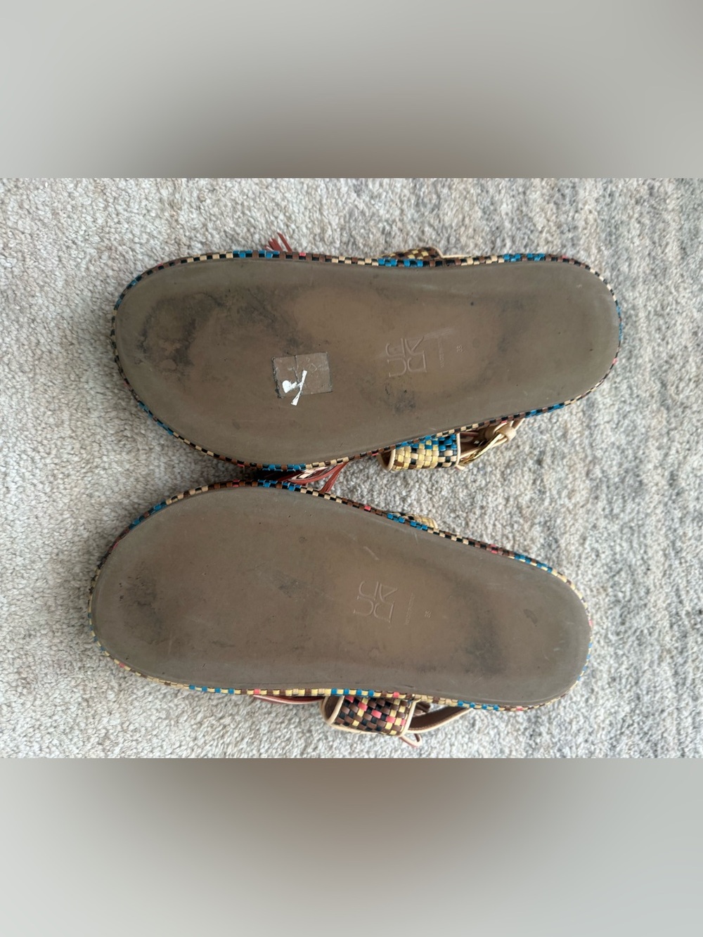ULLA JOHNSON Fringed Woven Leather Sandals - Picture 10 of 13